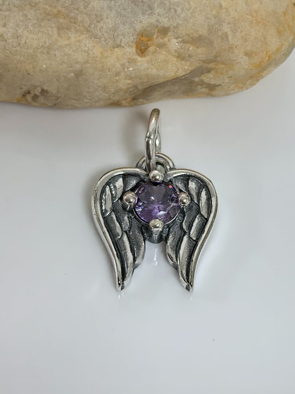 James Avery Angel Wings Birthstone Charm, S925 Silver Jewelry (Women's)